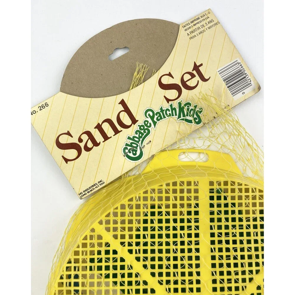 New 1983 Cabbage Patch Kids Sand Set Original Packaging Vintage Beach Play Set